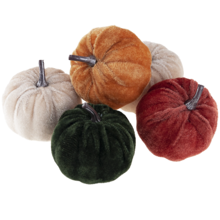 TG70186 SZTUCZNE DYNIE 5SZT OZDOBY JESIENNE HALLOWEEN