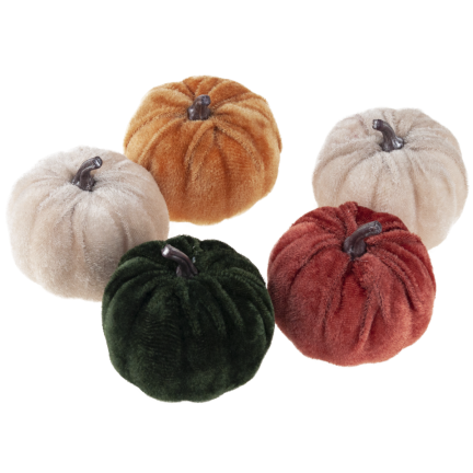 TG70186 SZTUCZNE DYNIE 5SZT OZDOBY JESIENNE HALLOWEEN