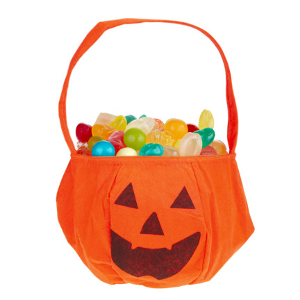 TG70241 TOREBKA DYNIA NA SŁODYCZE HALLOWEEN WADERKO MATERIAŁOWE KOSZYK NA CUKIERKI