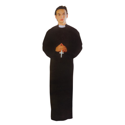 TG70259 KOSTIUM KSIĘDZA STRÓJ PRZEBRANIE HALLOWEEN KARNAWAŁ SUTANNA KLERYK