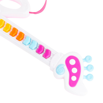 TG71058 GITARA ROCKOWA INTERAKTYWNA DLA DZIECI ŚWIECI GRA INSTRUMENT MUZYCZNY LED