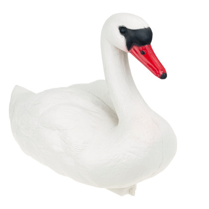 TG71080 ŁABĘDŹ PLASTIK FIGURA PŁYWAJĄCA ŁABĘDZIA FIGURKA DO STAWU OCZKA
