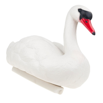 TG71080 ŁABĘDŹ PLASTIK FIGURA PŁYWAJĄCA ŁABĘDZIA FIGURKA DO STAWU OCZKA