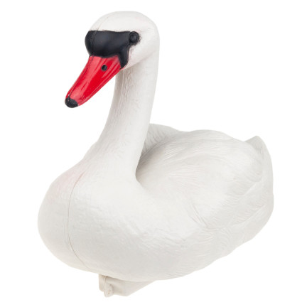 TG71080 ŁABĘDŹ PLASTIK FIGURA PŁYWAJĄCA ŁABĘDZIA FIGURKA DO STAWU OCZKA