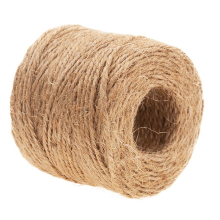 TG71118 Sznurek jutowy, juta dekoracyjna, naturalny sznur brązowy, 2mm x 50m