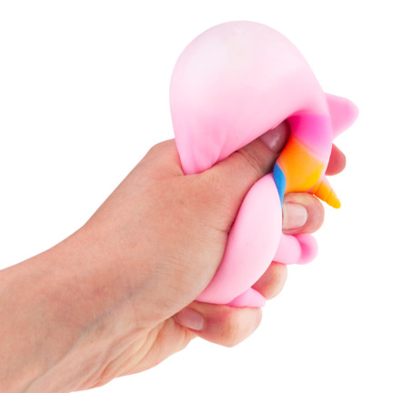 TG71174 GNIOTEK SQUEEZE ZABAWKA ANTYSTRESOWA JEDNOROŻEC TĘCZOWY SENSORYCZNY SQUISHY