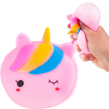 TG71174 GNIOTEK SQUEEZE ZABAWKA ANTYSTRESOWA JEDNOROŻEC TĘCZOWY SENSORYCZNY SQUISHY