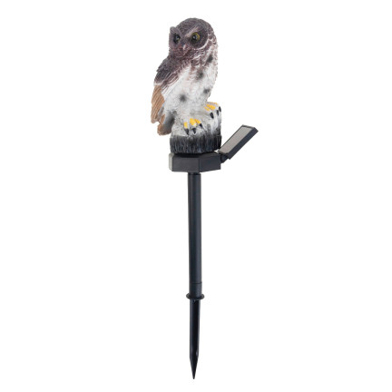TG71281 Lampa solarna sowa, led ogrodowa, lampka wbijana, dekoracja do ogrodu