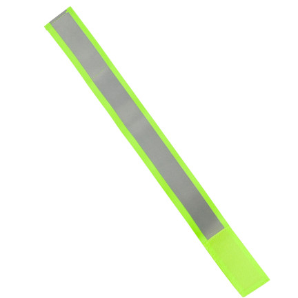 TG71299-1 ZÓŁTA OPASKA ODBLASKOWA DO BIEGANIA NA ROWER NA RĘKĘ RAMIĘ RZEP