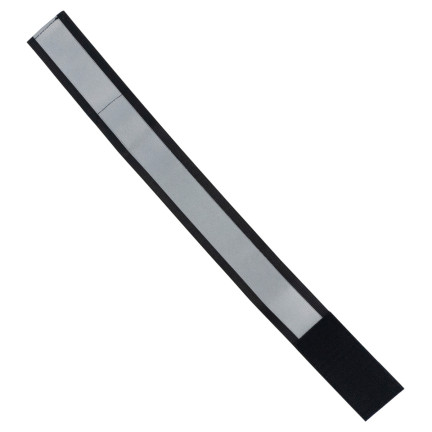 TG71299-3 CZARNA OPASKA ODBLASKOWA DO BIEGANIA NA ROWER NA RĘKĘ RAMIĘ RZEP BHP