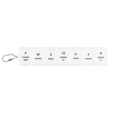 TG71404 POJEMNIK KASETKA NA LEKI TABLETKI PUDEŁKO ORGANIZER TYGODNIÓWKA 7 DNI PL