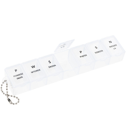 TG71404 POJEMNIK KASETKA NA LEKI TABLETKI PUDEŁKO ORGANIZER TYGODNIÓWKA 7 DNI PL