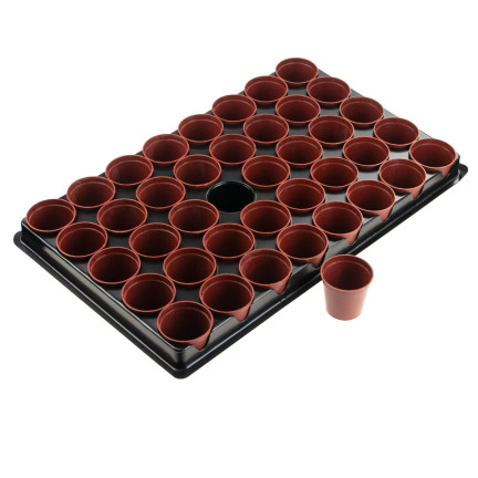 TG71426 DONICZKI PRODUKCYJNE multiplaty DO ROZSAD WYSIEWU SADZONEK 40SZT + PALETKA