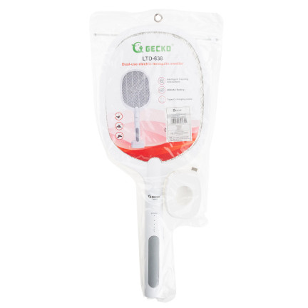 TG72942 ELEKTRYCZNA ŁAPKA NA MUCHY OSY lampa na KOMARY PALETKA OWADOBÓJCZA USB