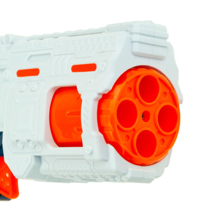 TG72953 PISTOLET WYRZUTNIA STRZAŁEK NA PIANKOWE STRZAŁKI + 8 NABOI NABOJE NERF
