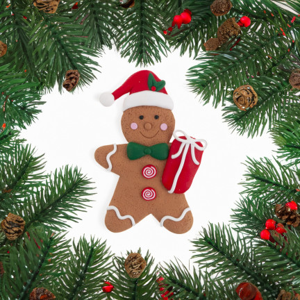 TG73607 Lebkuchenanhänger 2er Set Weihnachtsdeko Lebkuchenkugel