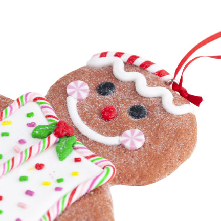 TG73609 ZAWIESZKI PIERNIKOWE LUDZIKI KOMPLET CIASTEK GINGERBREADMAN BOMBKA DEKORACJA PREZENT