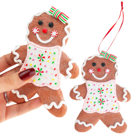 TG73609 ZAWIESZKI PIERNIKOWE LUDZIKI KOMPLET CIASTEK GINGERBREADMAN BOMBKA DEKORACJA PREZENT