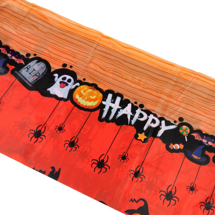TG76540 OBRUS HALLOWEEN POMARAŃCZOWY DUŻY DEKORACJA STOŁU DYNIE