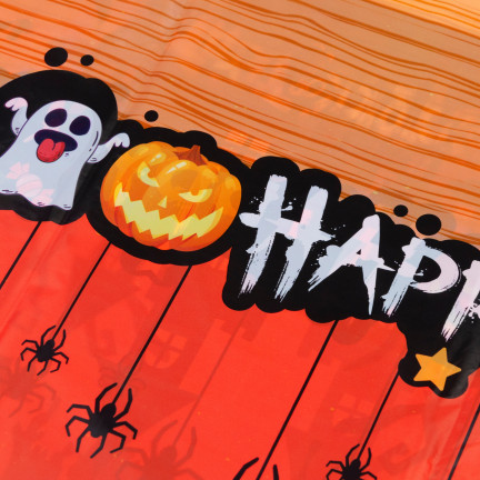 TG76540 OBRUS HALLOWEEN POMARAŃCZOWY DUŻY DEKORACJA STOŁU DYNIE
