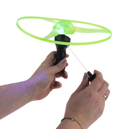 TG77580 LATAJĄCY DYSK WYRZUTNIA ŚMIGŁO ŚWIECĄCE RGB DUŻE HELIKOPTER