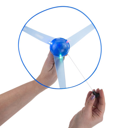 TG77580 LATAJĄCY DYSK WYRZUTNIA ŚMIGŁO ŚWIECĄCE RGB DUŻE HELIKOPTER