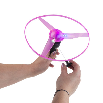TG77580 LATAJĄCY DYSK WYRZUTNIA ŚMIGŁO ŚWIECĄCE RGB DUŻE HELIKOPTER