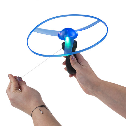 TG77580 LATAJĄCY DYSK WYRZUTNIA ŚMIGŁO ŚWIECĄCE RGB DUŻE HELIKOPTER