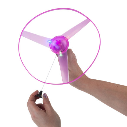 TG77580 LATAJĄCY DYSK WYRZUTNIA ŚMIGŁO ŚWIECĄCE RGB DUŻE HELIKOPTER