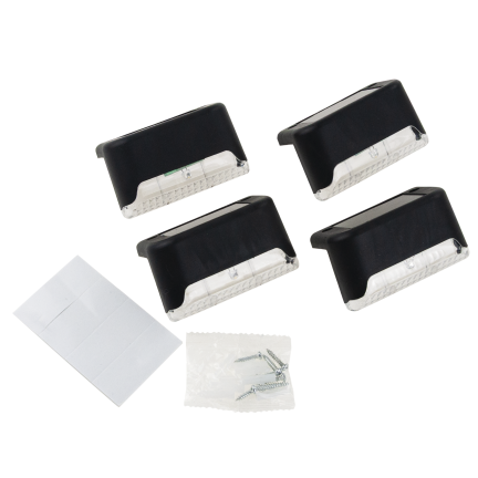 TG77660 LAMPKA SOLAR 4SZT. LAMPKI SOLARNE OGRODOWE LED NA SCHODY TARAS PŁOT CZUJNIK ZMIERZCHU