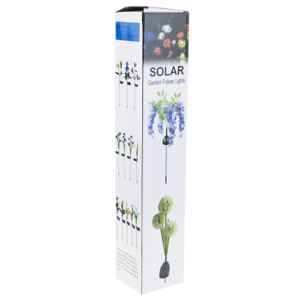 TG77662 LAMPA SOLARNA OGRODOWA WBIJANA LED RÓŻA Lampki Solarne Sztuczne Kwiaty