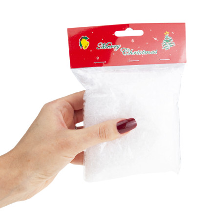 TG78664 SZTUCZNY ŚNIEG 60g SYPKI ŚNIEŻNOBIAŁY PUCH SZRON PŁATKI ŚNIEGU