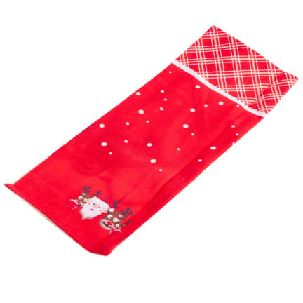 TG78760 POKROWIEC NA BUTELKĘ WORECZEK OPAKOWANIE ETUI ŚWIĄTECZNE MIKOŁAJKI