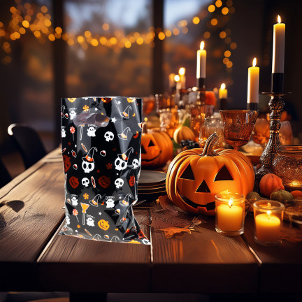TG78784-1 TOREBKI NA PREZENTY FOLIA 10SZT. HALLOWEEN