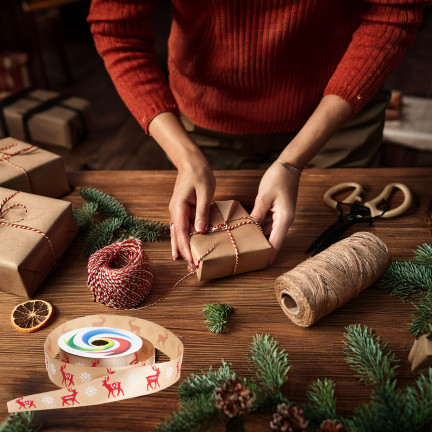 TG78795-1 WSTĄŻKA TASIEMKA KOKARDKA KOKARDA PAKOWANIE  PREZENTU