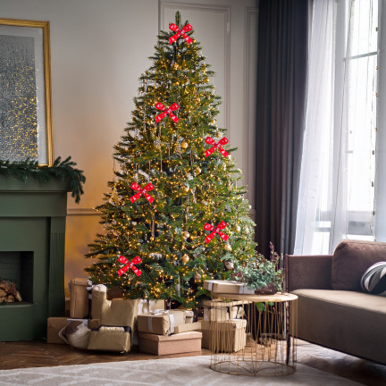 TG78795-2 WSTĄŻKA ŚWIĄTECZNA TASIEMKA KOKARDKA RENIFER PAKOWANIE  PREZENTU