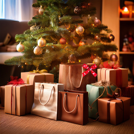 TG78795-2 WSTĄŻKA ŚWIĄTECZNA TASIEMKA KOKARDKA RENIFER PAKOWANIE  PREZENTU