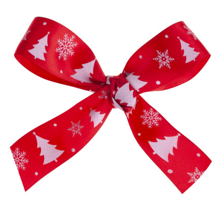 TG78795-2 WSTĄŻKA ŚWIĄTECZNA TASIEMKA KOKARDKA RENIFER PAKOWANIE  PREZENTU