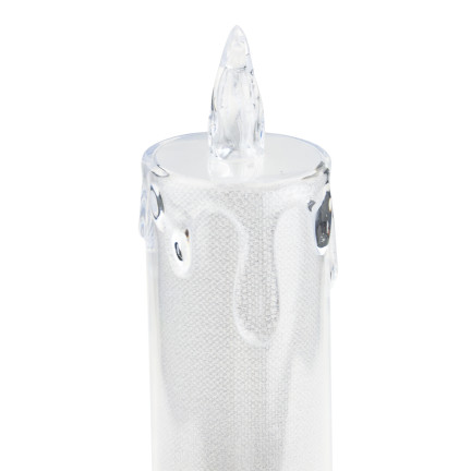 TG79053 ŚWIECZKA led WKŁAD DO ZNICZY ŚWIECA NA BATERIE BROKATOWA 18CM na cmentarz