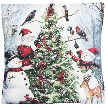 TG80101-KPL POSZEWKI ŚWIĄTECZNE 4SZT PODUSZKI DEKORACYJNE BOZE NARODZENIE