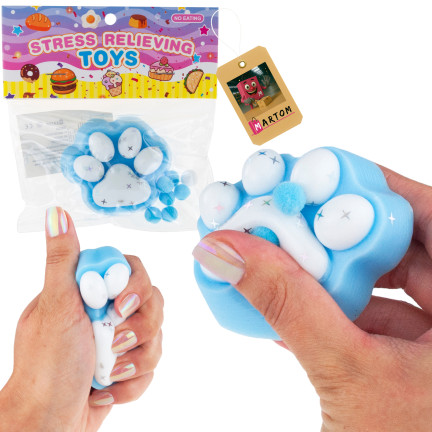 TG80355 KOCIA PSIA ŁAPKA GNIOTEK ZABAWKA EDUKACYJNA ANTYSTRESOWA KOTEK SQUISHY