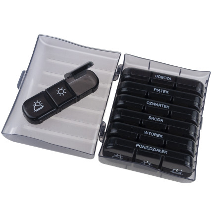 Pojemnik organizer na leki, pudełko na tabletki, 7dni, tydzień, 3 pory, etui tygodniowe