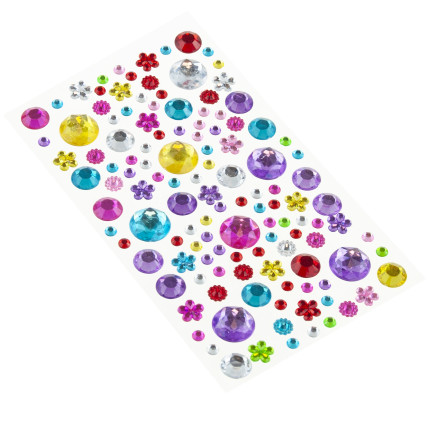 TG80422 KRYSZTAŁKI SAMOPRZYLEPNE KWIATKI DŻETY CYRKONIE DIAMENCIKI DIY