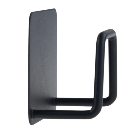 Organizer na gąbkę kuchenną, uchwyt ścienny do zlewu, wieszak, czarny, z taśmą klejącą