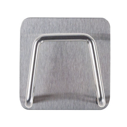 Organizer na gąbkę kuchenną, uchwyt ścienny do zlewu, wieszak, srebrny, z taśmą klejącą