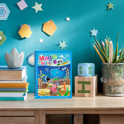 Kolorowanka wodna, malowanka na wodę, z pisakiem, ze zwierzątkami