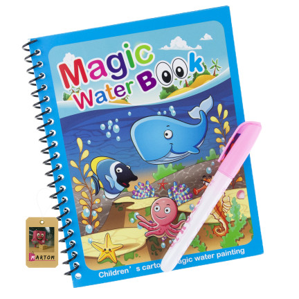 Kolorowanka wodna, malowanka na wodę, z pisakiem, ze zwierzątkami