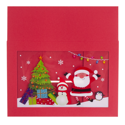 TG81340 GIFT BOX PUDEŁKO KARTONIK PREZENTOWY MIKOŁAJKI POD CHOINKĘ