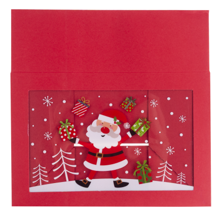 TG81340 GIFT BOX PUDEŁKO KARTONIK PREZENTOWY MIKOŁAJKI POD CHOINKĘ