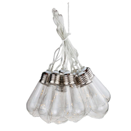 TG60454 Lampki solarne ogrodowe, balkonowe, loft żarówki, łańcuch led, giranda solarna